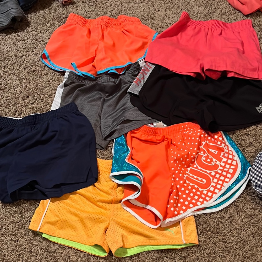 Bundle of athletic shorts.